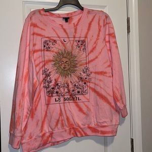 Pink Tie-Dye Sweatshirt
